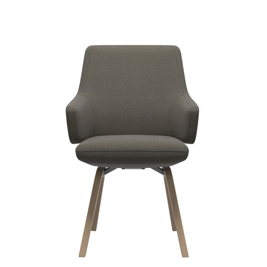 Stressless Vanilla eetkamerstoel met lage rug en armleuningen, D200-onderstel