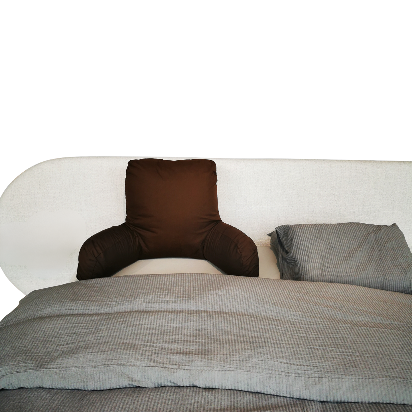 Lumbar L zit-/leeskussen met armondersteuning