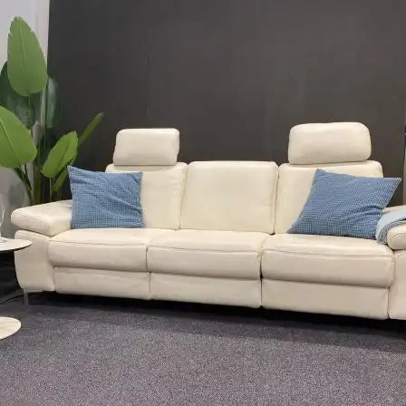 Ergonomisch relaxsalon leder wit
